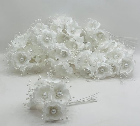 زهور لولو بسلك للتزيين